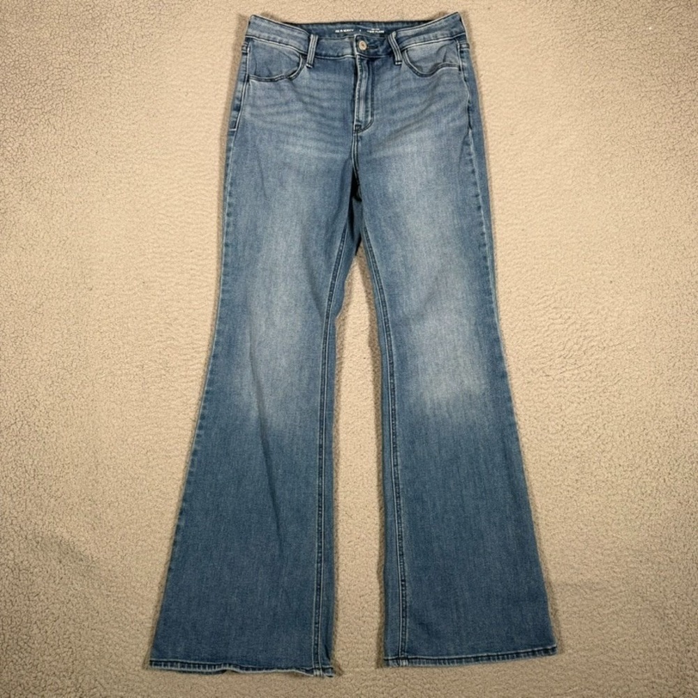Old Navy Jeans Womens 8 28x30 Blue High Rise Wow Flare Bootcut Denim Y2K Preppy